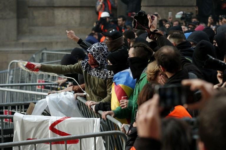 Separatistas intensificaram protestos hoje