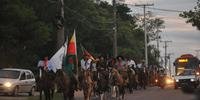 Cavalgada em homenagem ao brigadiano foi organizada pelo CTG Porteira da Restinga