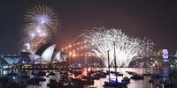 Sydney recebeu novo ano com shows e fogos de artifícios