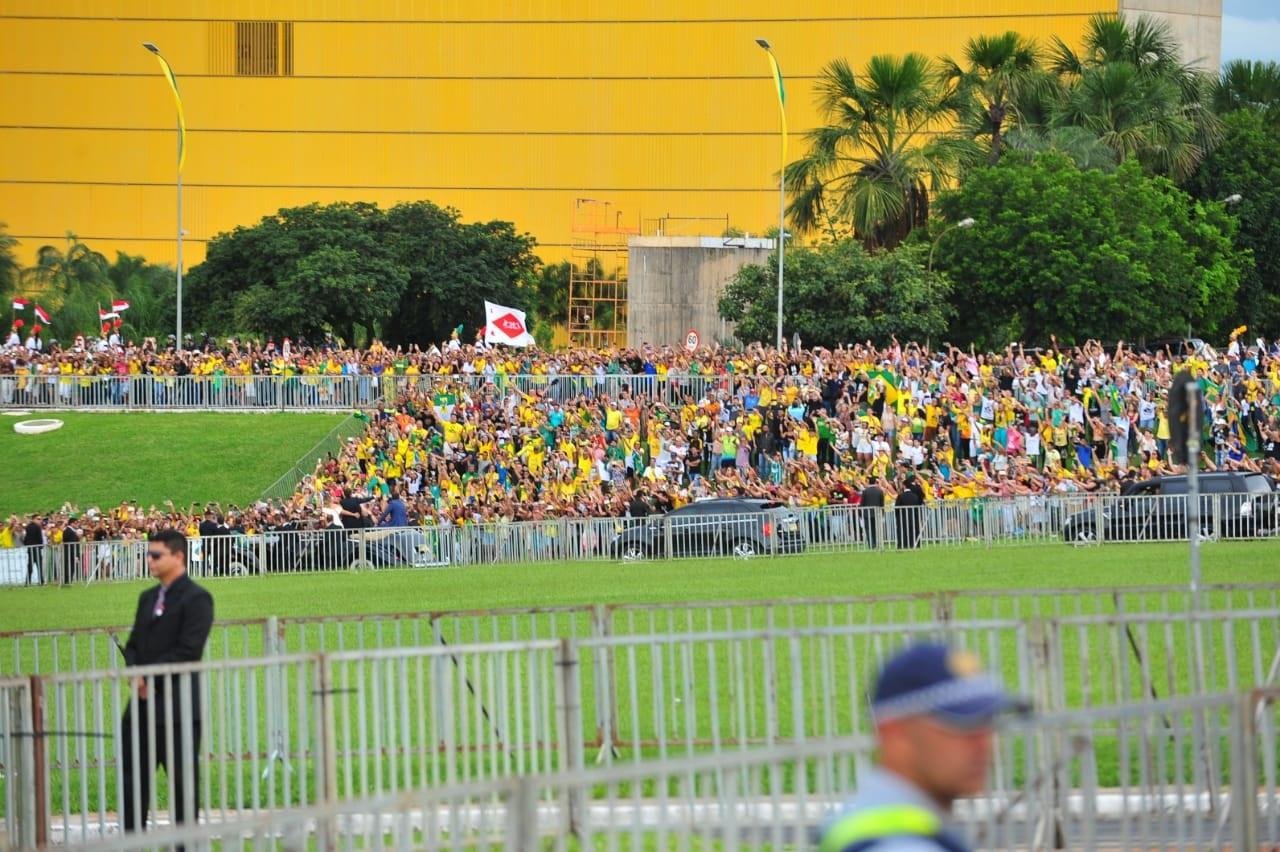 Cerca de 115 mil pessoas participaram da posse de Bolsonaro