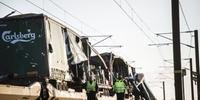 Acidente de trem deixa vários mortos na Dinamarca