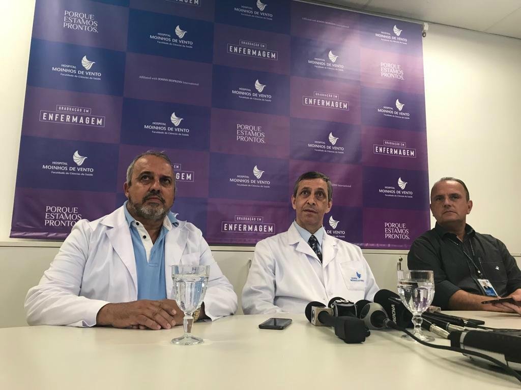 Entrevista coletiva detalhou procedimento cir&uacute;rgico em Renato
