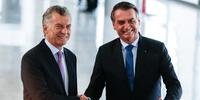 Em visita oficial, Macri é recebido no Planalto por Bolsonaro