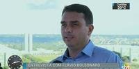 Flávio Bolsonaro concedeu entrevista ao SBT