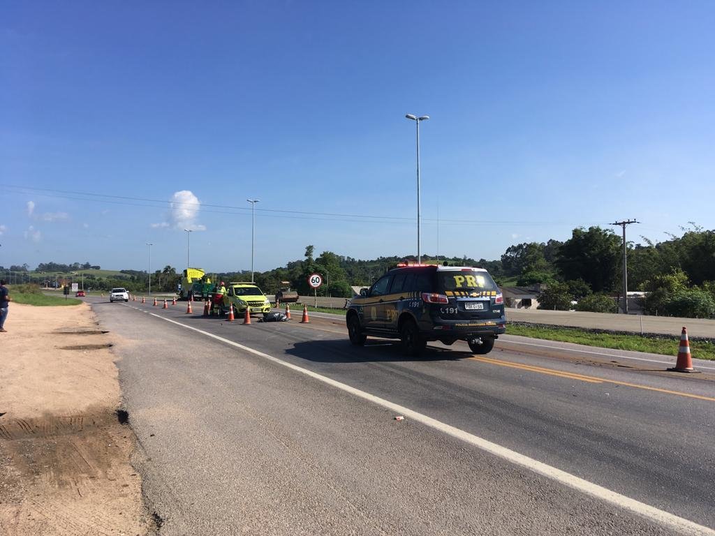 Idoso morre atropelado ao tentar atravessar BR 116, em S&atilde;o Louren&ccedil;o do Sul