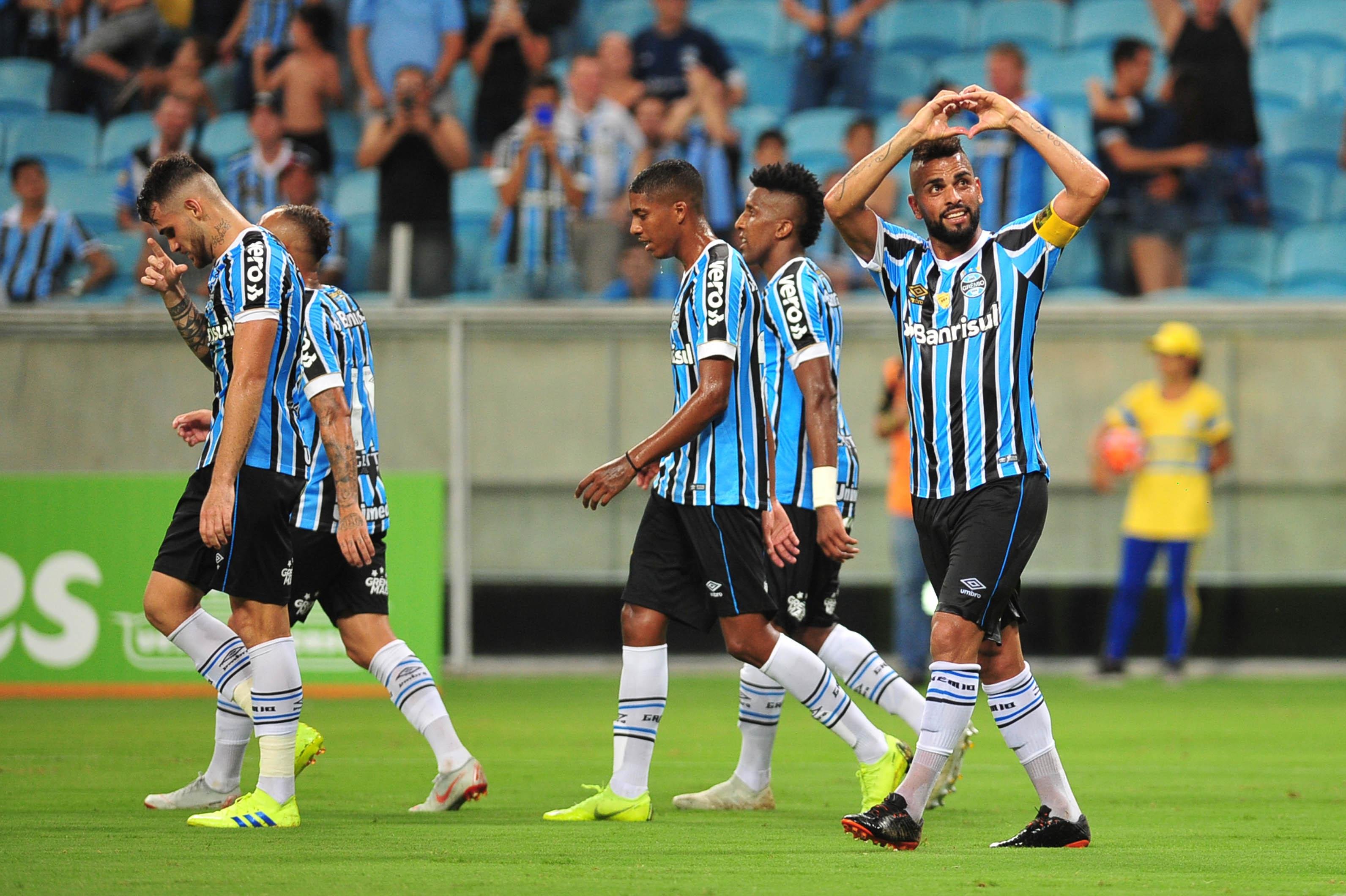 Maicon foi um dos destaques do Gr&ecirc;mio contra o Juventude