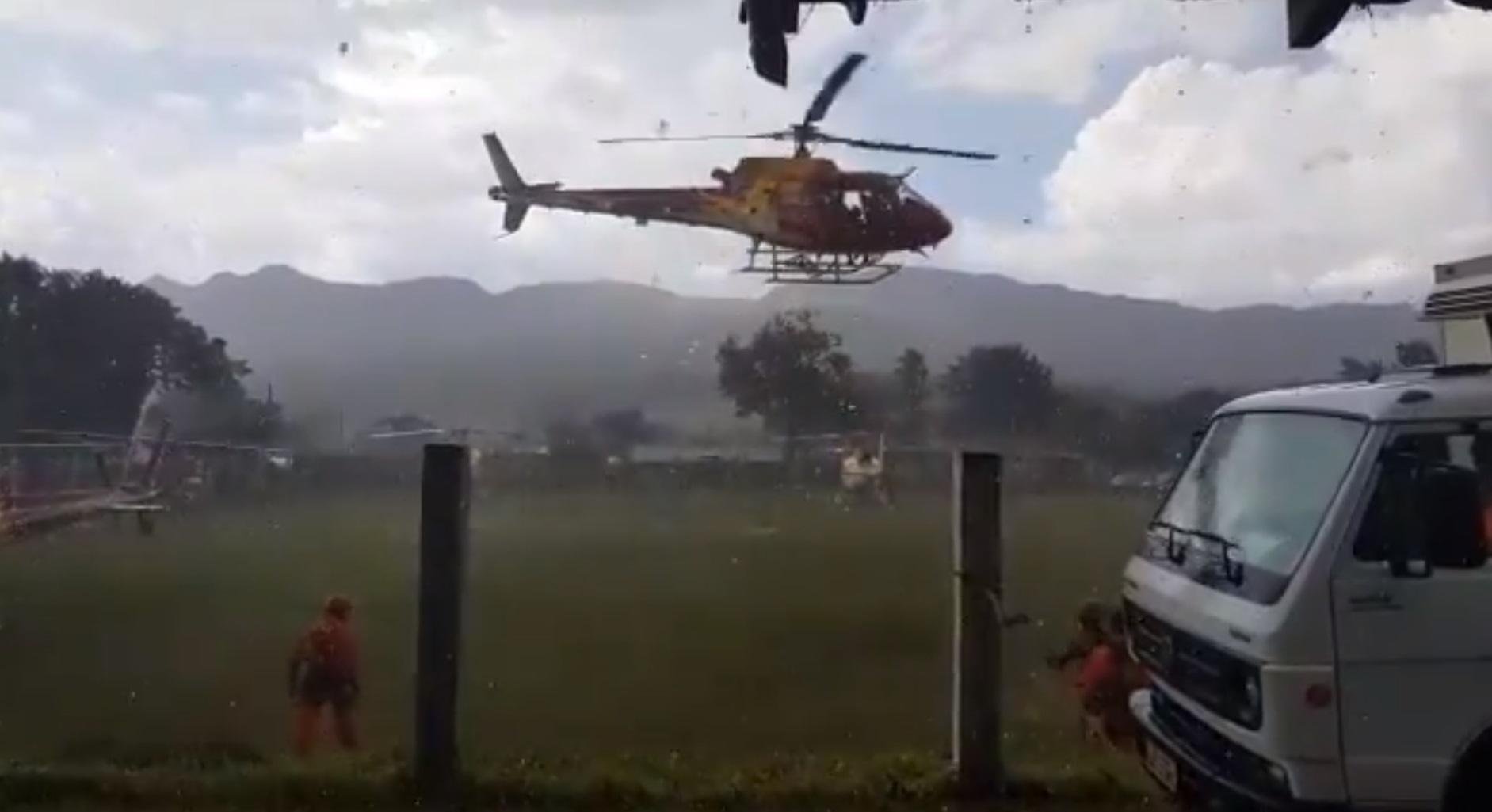 Alguns militares voltaram ao centro de opera&ccedil;&otilde;es por causa da chuva