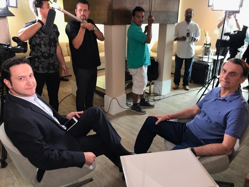 Bolsonaro concedeu entrevista nesta quinta-feira