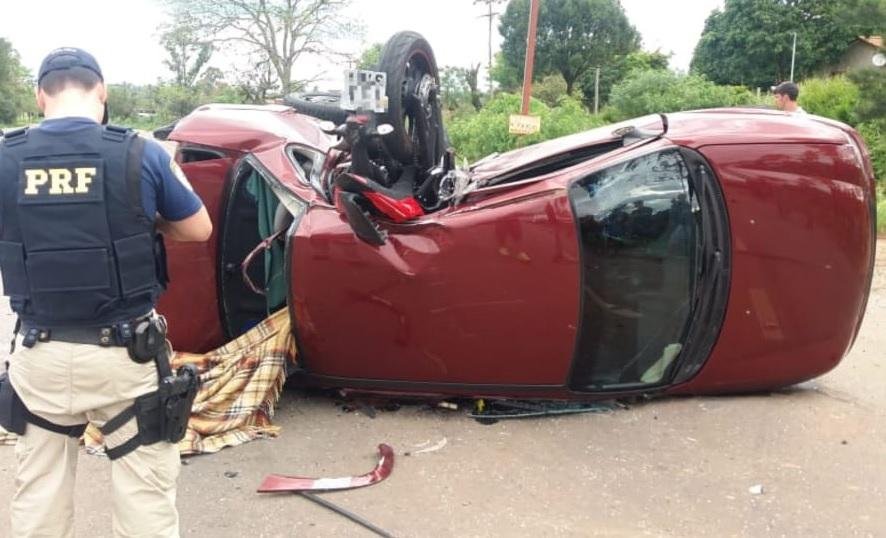 Acidente na BR 153 ocorreu por volta das 15h