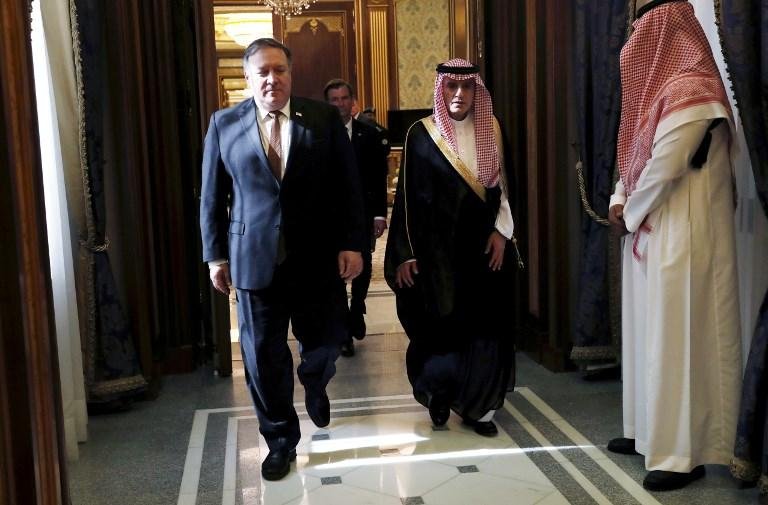 Pompeo esteve na Ar&aacute;bia Saudita para abordar a quest&atilde;o do desaparecimento, h&aacute; duas semanas, do jornalista
