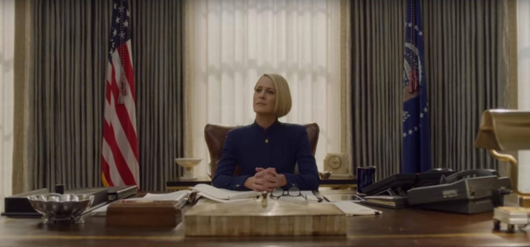 Teaser mostra Claire Underwood como nova mandat&aacute;ria dos Estados Unidos
