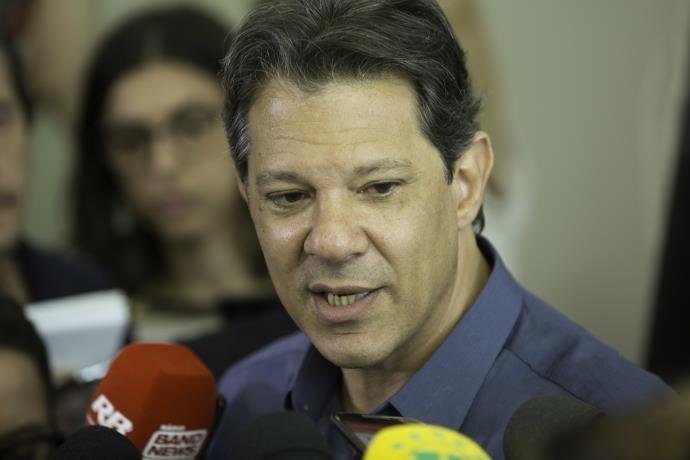 Fernando Haddad, candidato do PT &agrave; presid&ecirc;ncia da Rep&uacute;blica