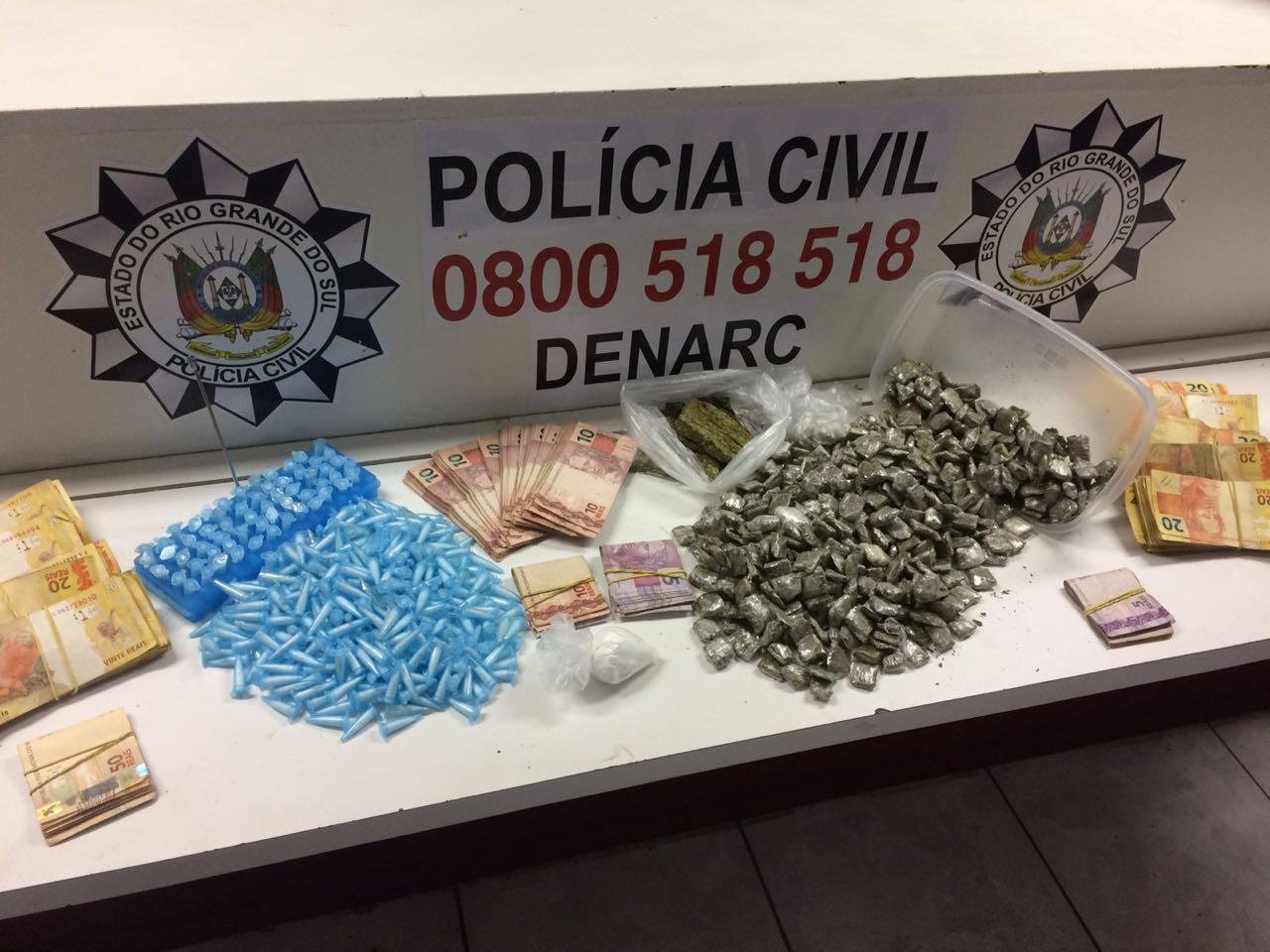 Grupo preparava a droga em uma resid&ecirc;ncia no bairro Vila Nova