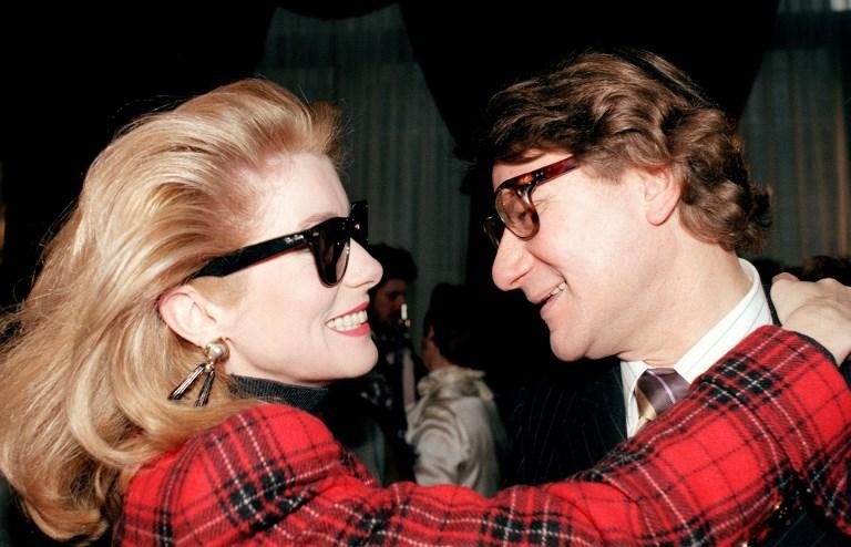 Deneuve e Saint Laurent tiveram uma longa amizade