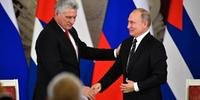 Miguel Díaz Canel e Vladimir Putin prometem ampliar laços estratégicos