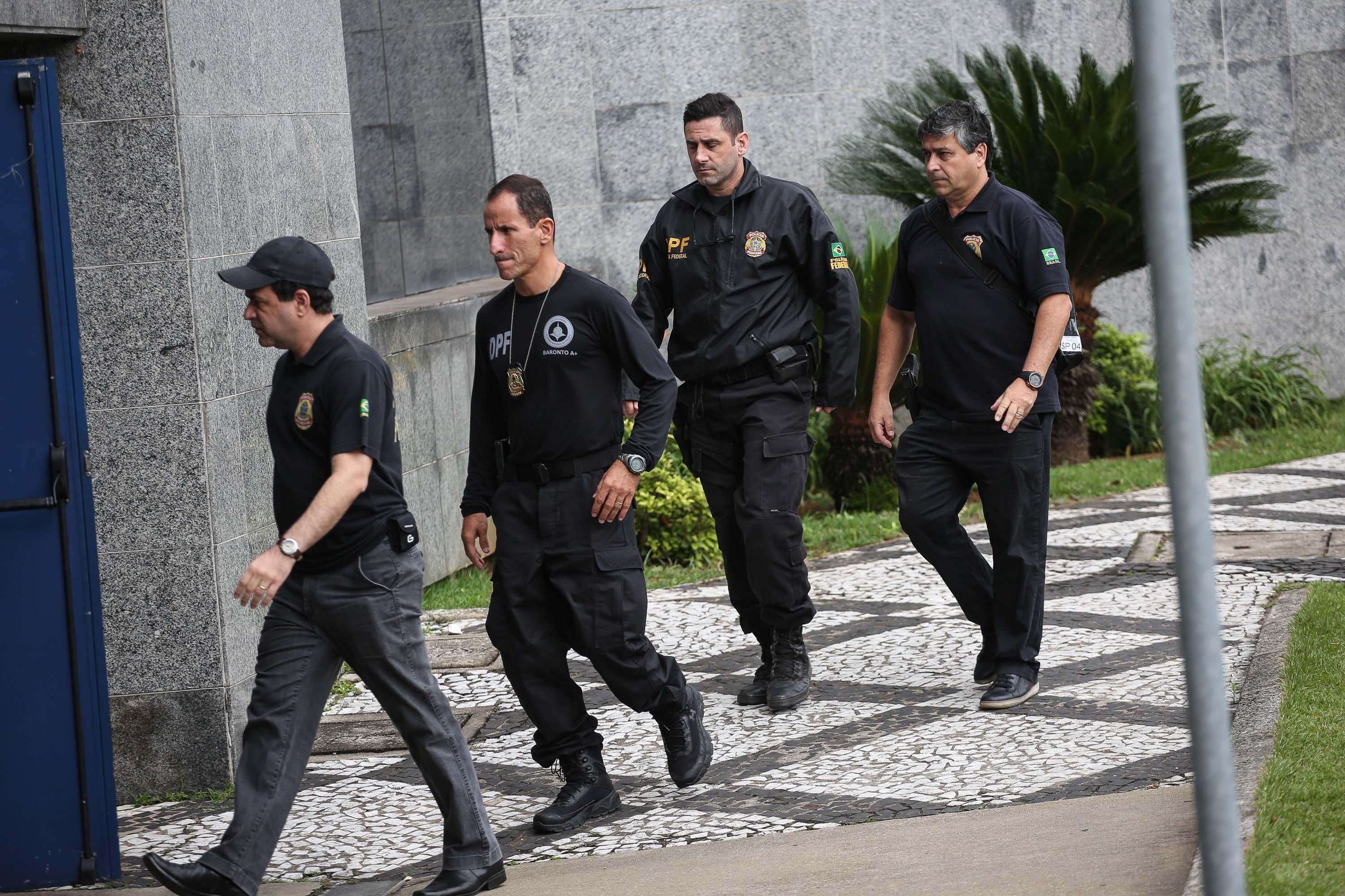 Movimenta&ccedil;&atilde;o na sede da Pol&iacute;cia Federal, em S&atilde;o Paulo (SP), durante a Opera&ccedil;&atilde;o Capitu