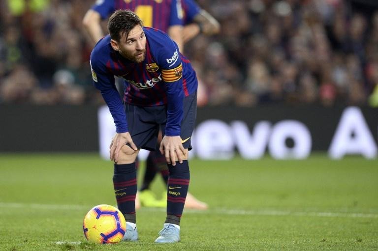 Messi marcou dois gols, mas n&atilde;o conseguiu impedir vit&oacute;ria do Bar&ccedil;a