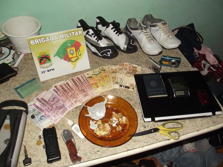 A&ccedil;&atilde;o da BM apreendeu drogas em Sapiranga
