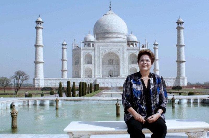 Taj Mahal &eacute; fechado por duas horas para visita de Dilma Rousseff