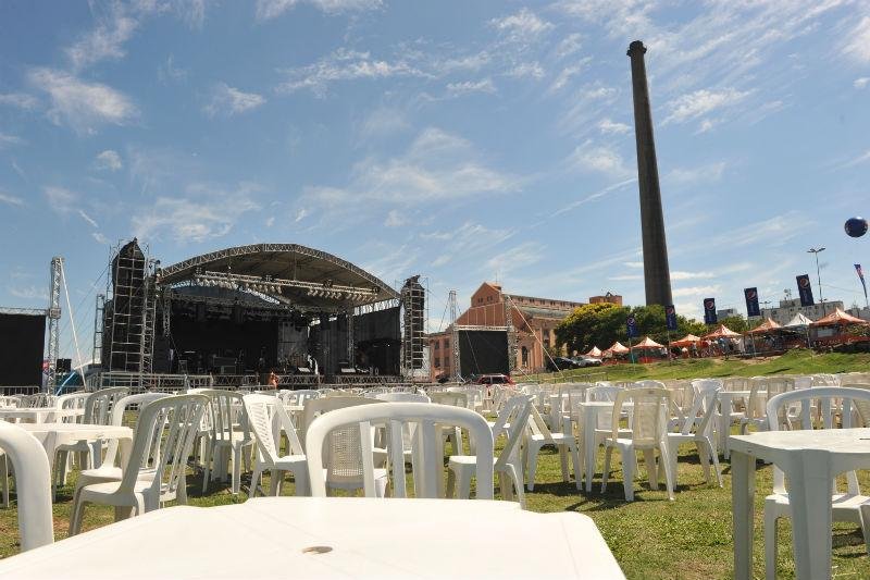 Estrutura na Usina do Gas&ocirc;metro est&aacute; pronta para receber a festa da virada