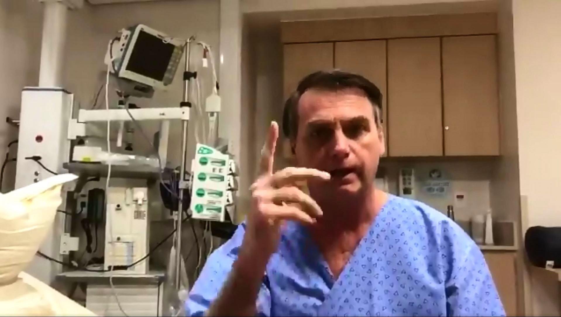 Bolsonaro continua internado no Hospital Albert Einstein, em S&atilde;o Paulo