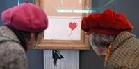 Tela autodestruída de Banksy é exposta na Alemanha 