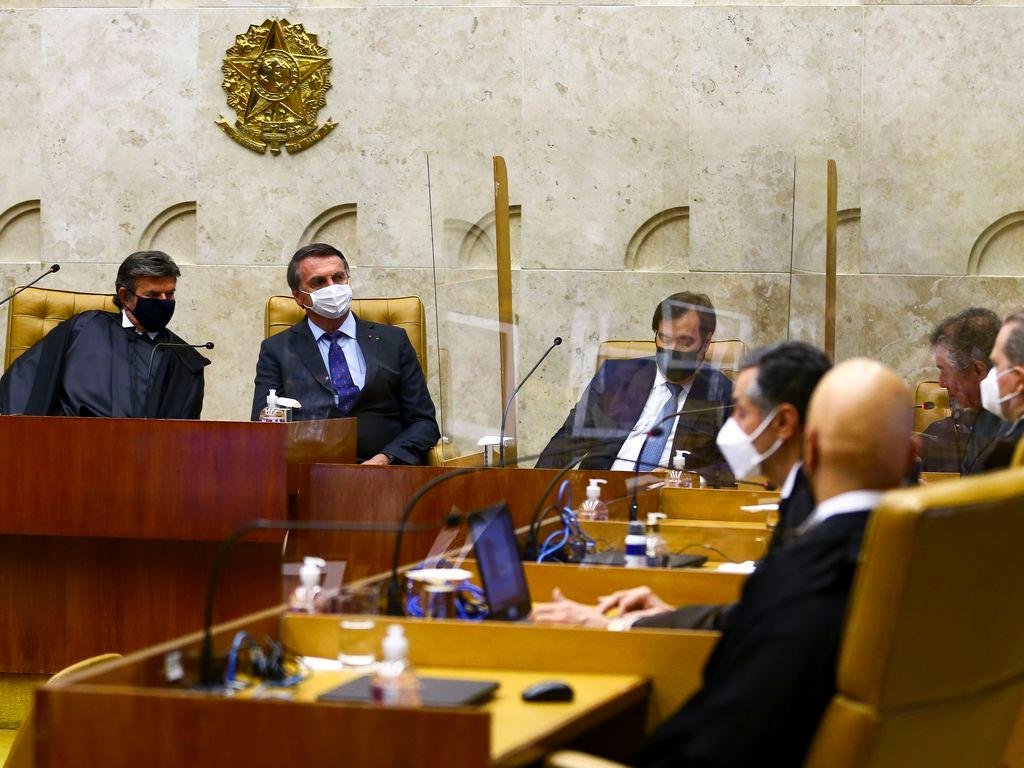 Posse de Luiz Fux contou com a presen&ccedil;a do presidente Jair Bolsonaro