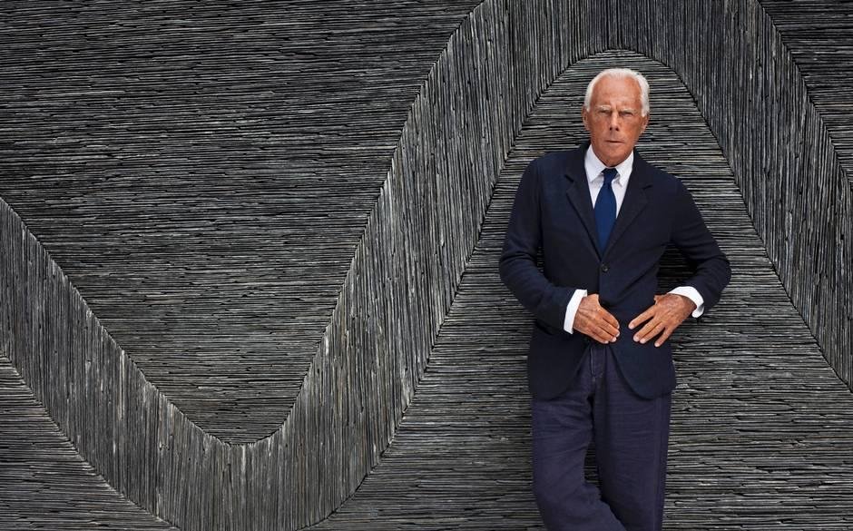 O italiano Giorgio Armani se comprometeu com as organiza&ccedil;&otilde;es