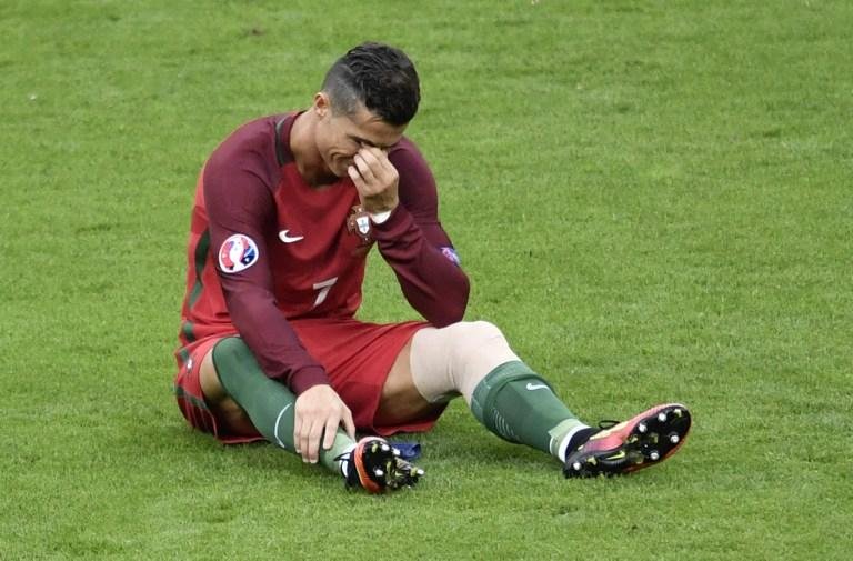 Cristiano Ronaldo deixa final da Euro aos prantos