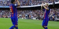 Suárez e Messi atuaram juntos no Barcelona, da Espanha