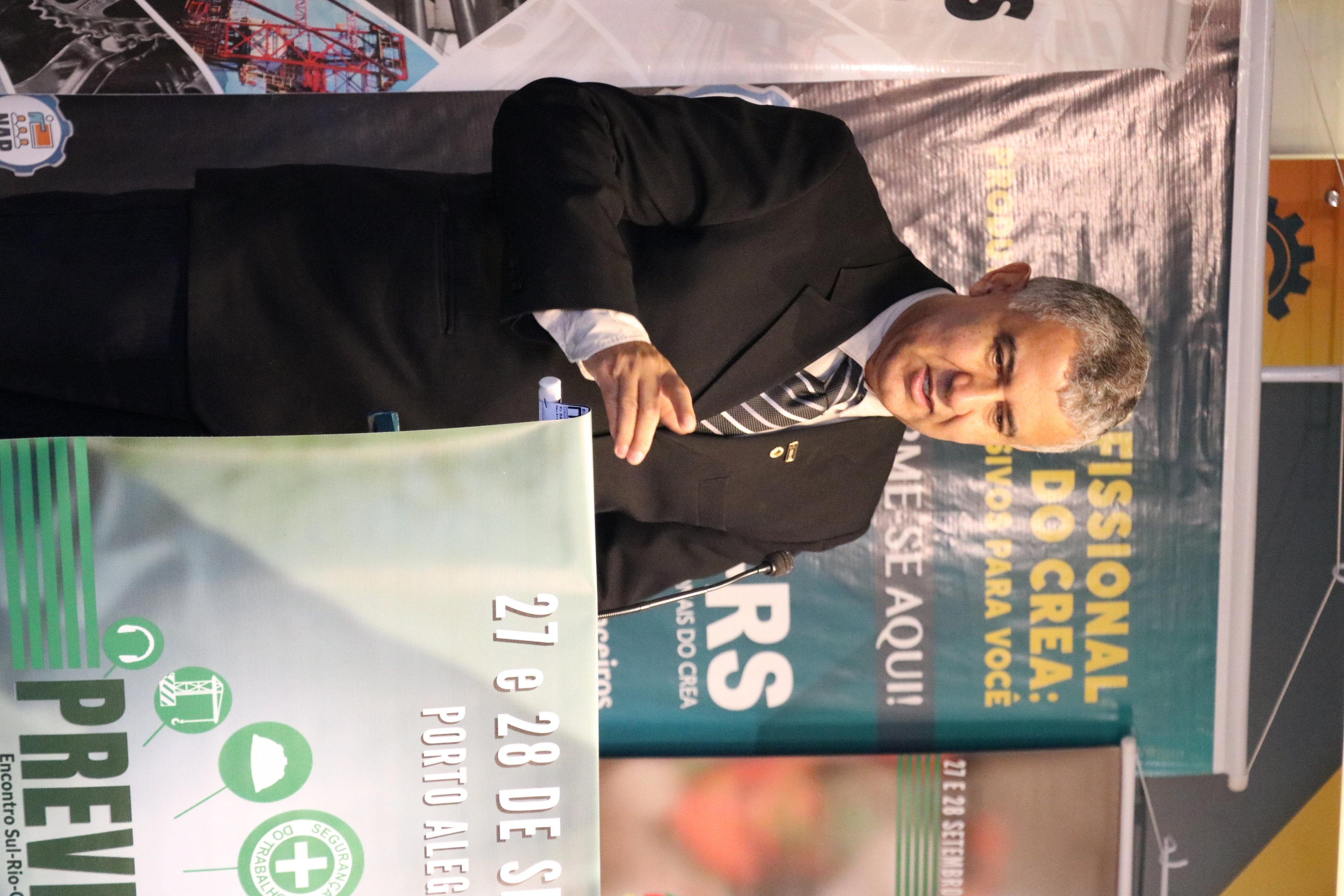 Presidente da Associa&ccedil;&atilde;o Sul Riograndense de Engenharia de Seguran&ccedil;a do Trabalho (Ares), Luiz Francisco Pedroso Lopes, &eacute; o anfitre&atilde;o do evento