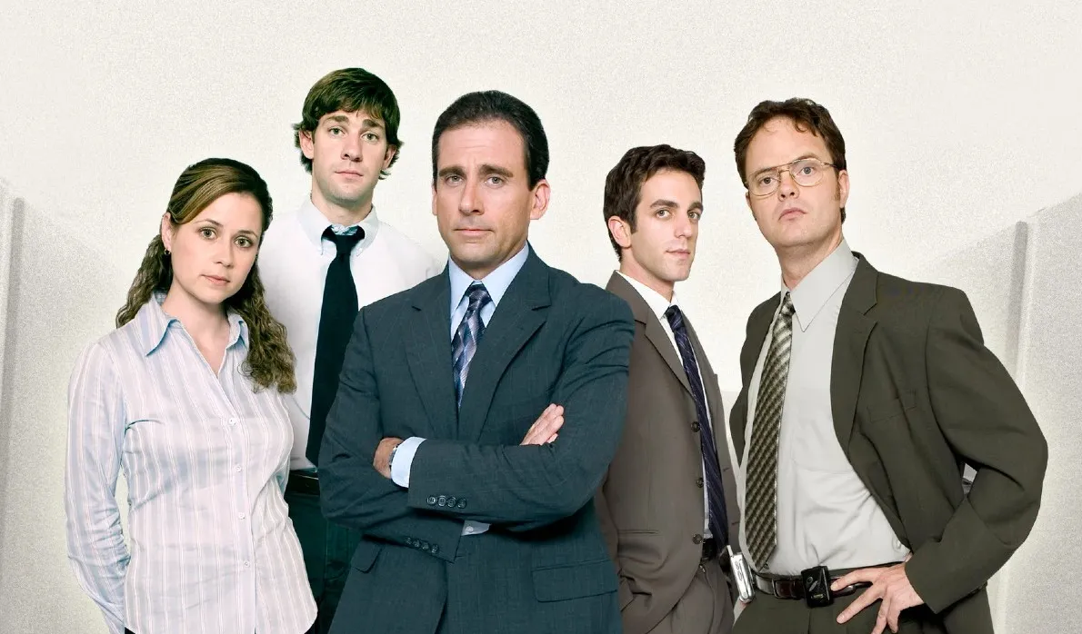 Jenna Fischer, John Krasinski, Steve Carell, B. J. Novak e Rainn Wilson integraram a s&eacute;rie original