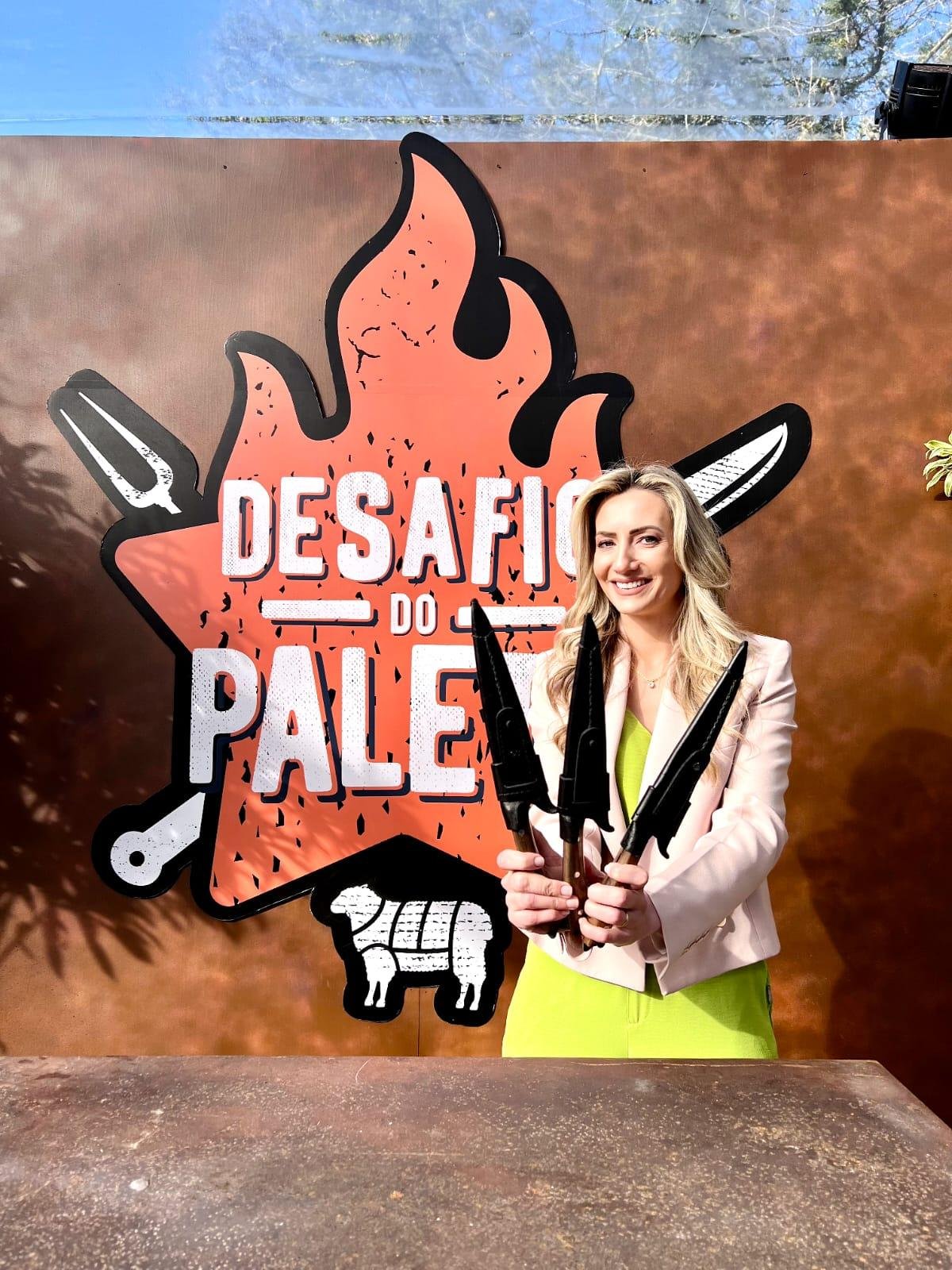 Jessica Weber comanda o reality de assadores da Record TV RS