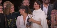 Ganhadores festejaram no palco do festival espanhol de cinema San Sebastian