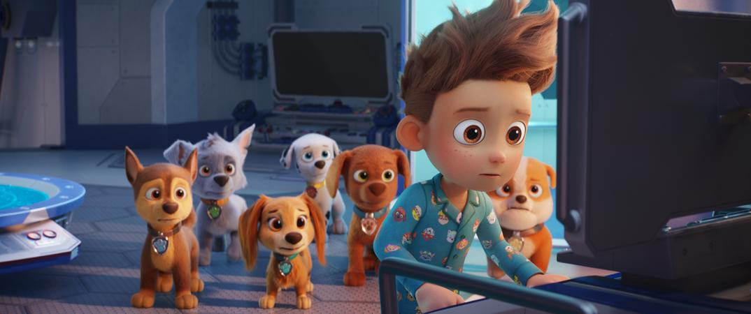 Personagens principais de &lsquo;Patrulha Canina: Um Filme Superpoderoso&rsquo; atuam em equipe na Cidade da Aventura