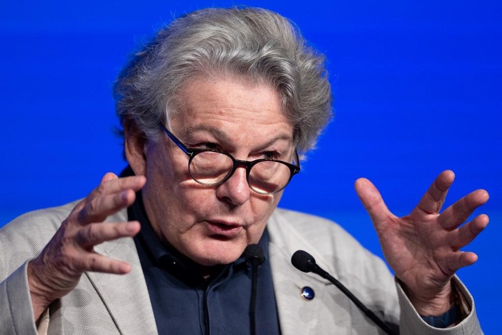 Discurso de Breton em Guidel, oeste da Fran&ccedil;a, em 1&ordm; de outubro de 2023