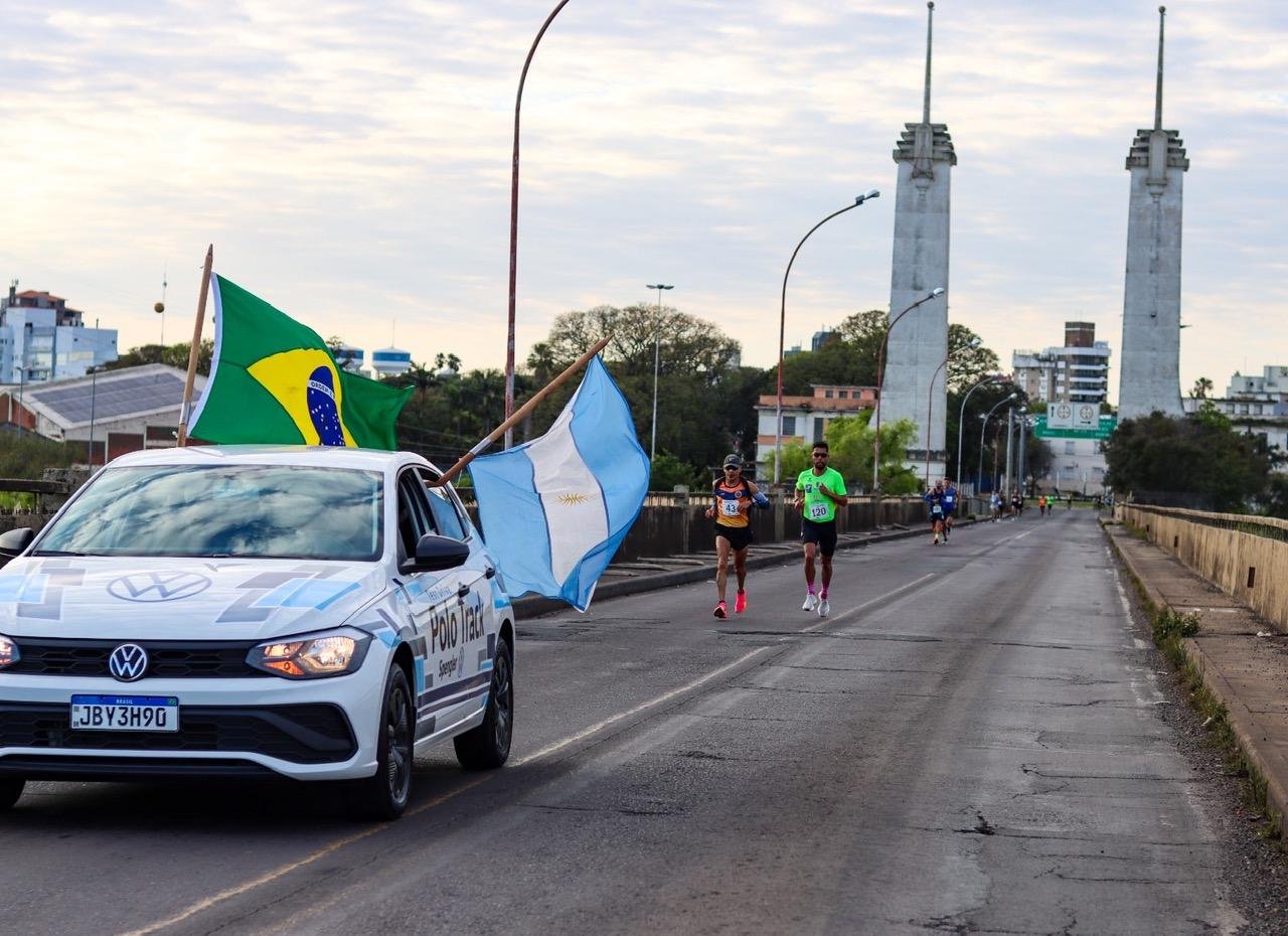 A Meia Maratona passou pelos principais cart&otilde;es-postais de Uruguaiana