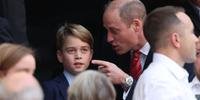 Príncipe William e seu filho, o príncipe George