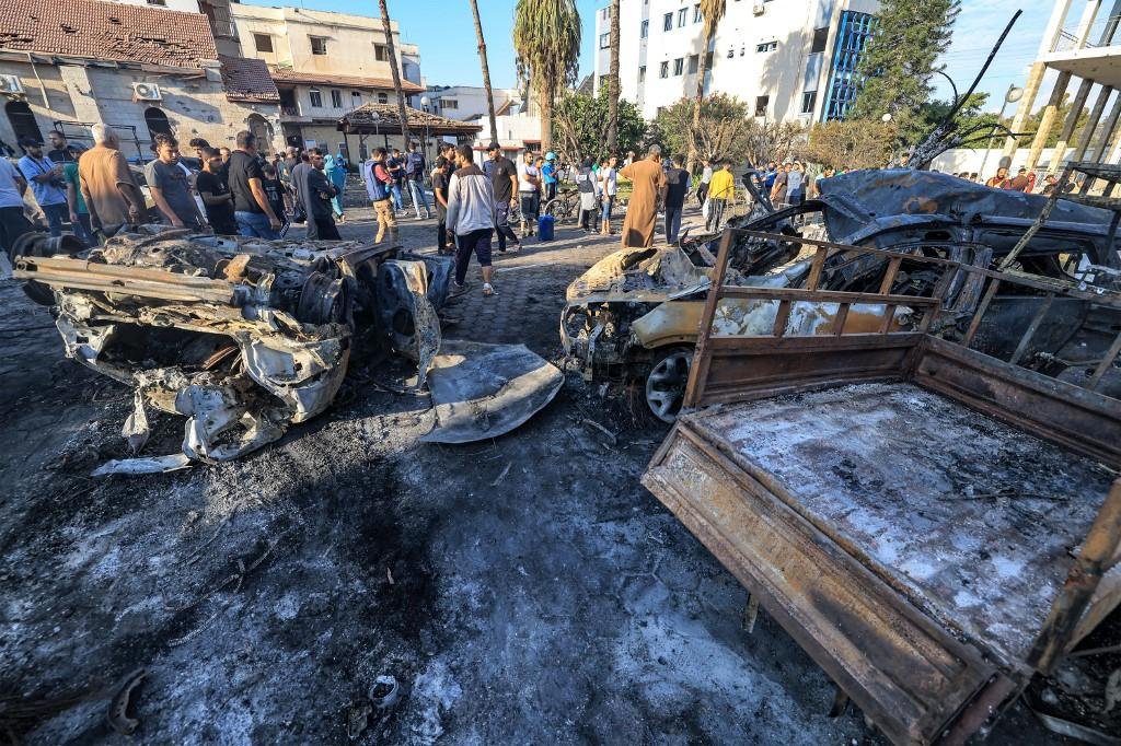 A transcri&ccedil;&atilde;o da conversa mostra duas pessoas, supostamente vinculadas ao grupo terrorista Hamas, discutindo os danos causados pela explos&atilde;o