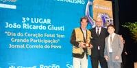Ricardo Giusti foi premiado na categoria foto do Prêmio de Jornalismo AMRIGS de Jornalismo.