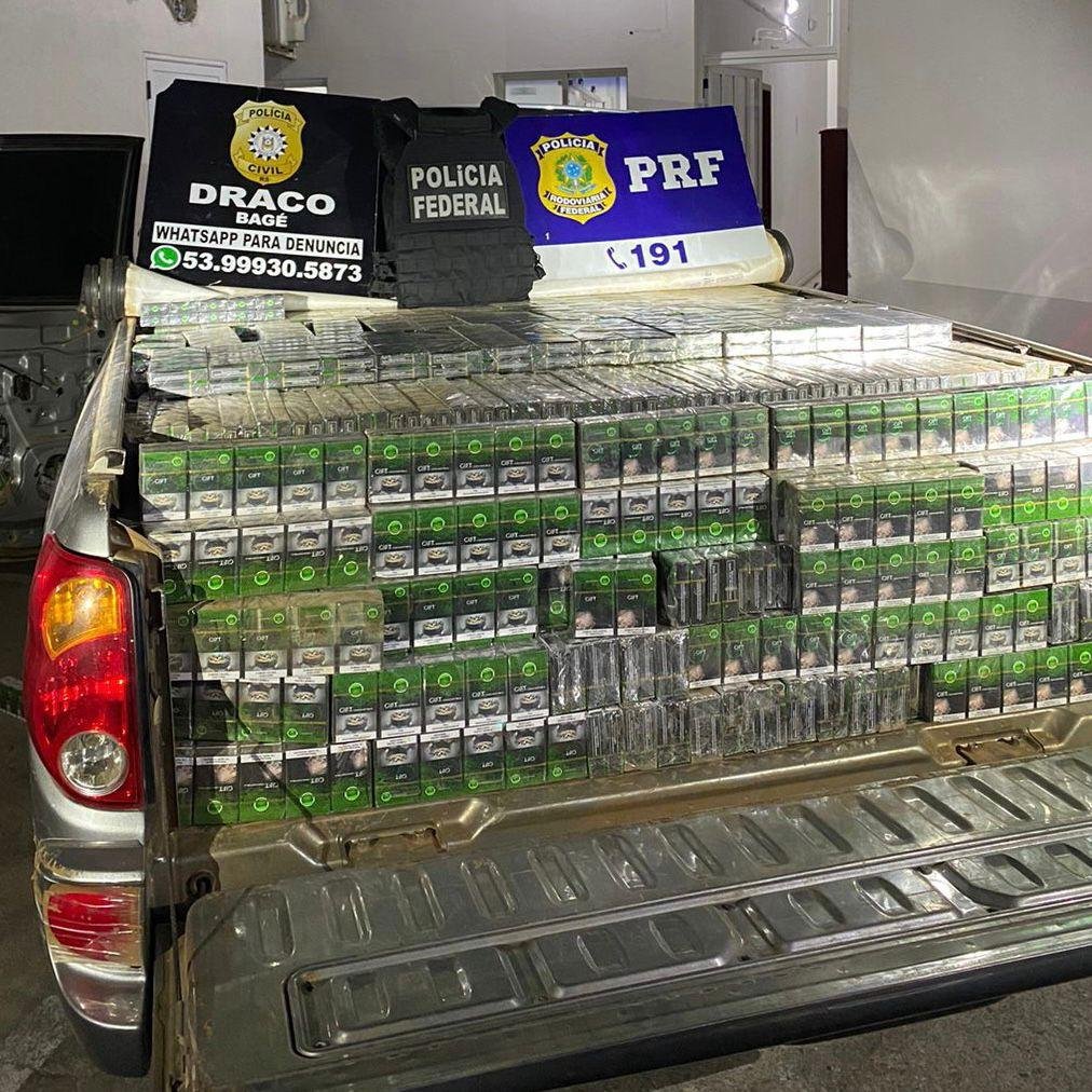 Tr&ecirc;s homens foram presos em flagrante por contrabando