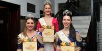 A rainha Ingrid Lodi Barison e as princesas Ana Júlia Torresan Cavazzola e Amanda Falavigna visitaram o Correio do Povo nesta segunda-feira para divulgar o evento