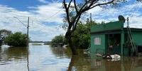 Em Uruguaiana, o rio Uruguai mede 12,05 m, acima da cota de inundação, e ainda alaga ruas