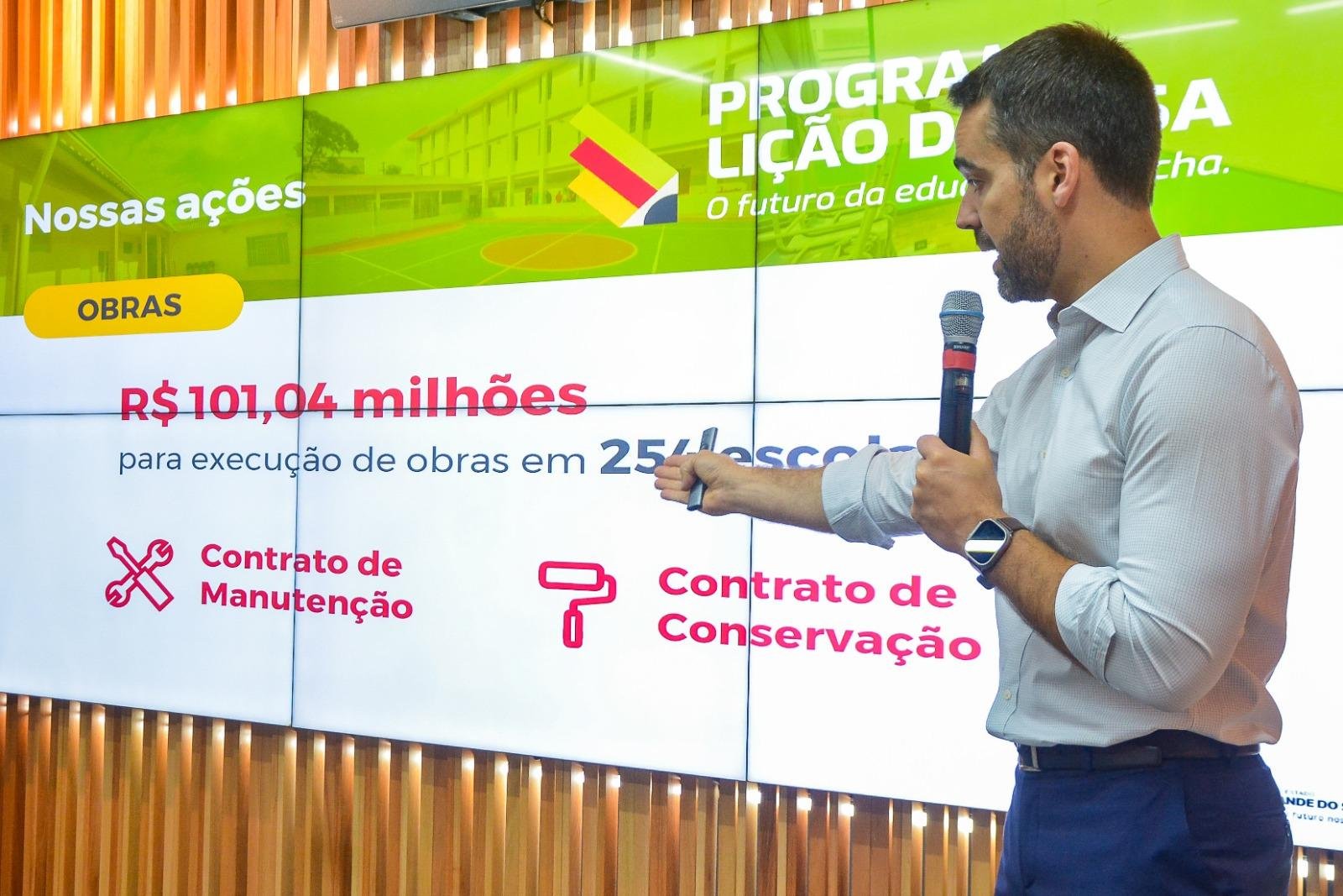 O investimento no programa Li&ccedil;&atilde;o de casa &eacute; de R$ 101,04 milh&otilde;es