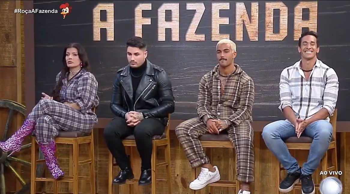 Lucas Souza est&aacute; na Ro&ccedil;a; Jaquelline, Yuri e Henrique disputam vaga de Fazendeiro