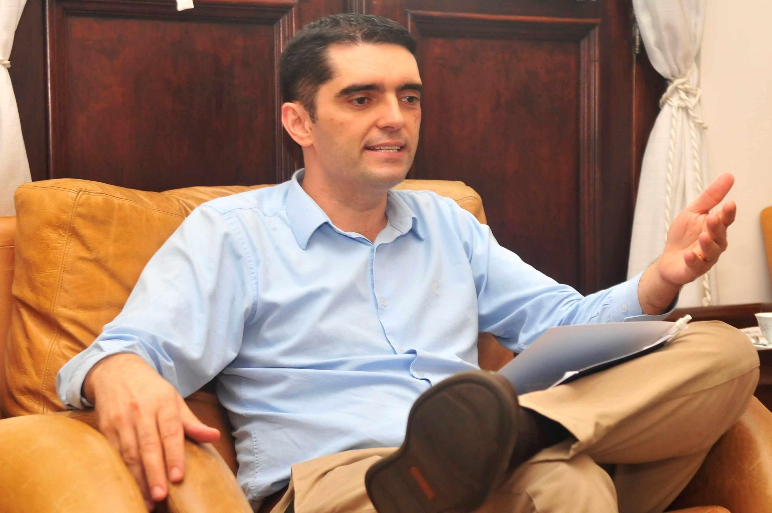Diretor-presidente da Funda&ccedil;&atilde;o Fam&iacute;lia Previd&ecirc;ncia, Rodrigo Sisnandes, esteve no CP divulgando o evento