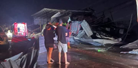Cidade no noroeste gaúcho sofreu muitos danos na noite desta quarta-feira