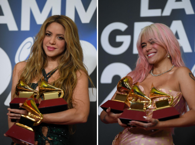 Shakira e Karol G: principais vencedoras do Grammy Latino 2023