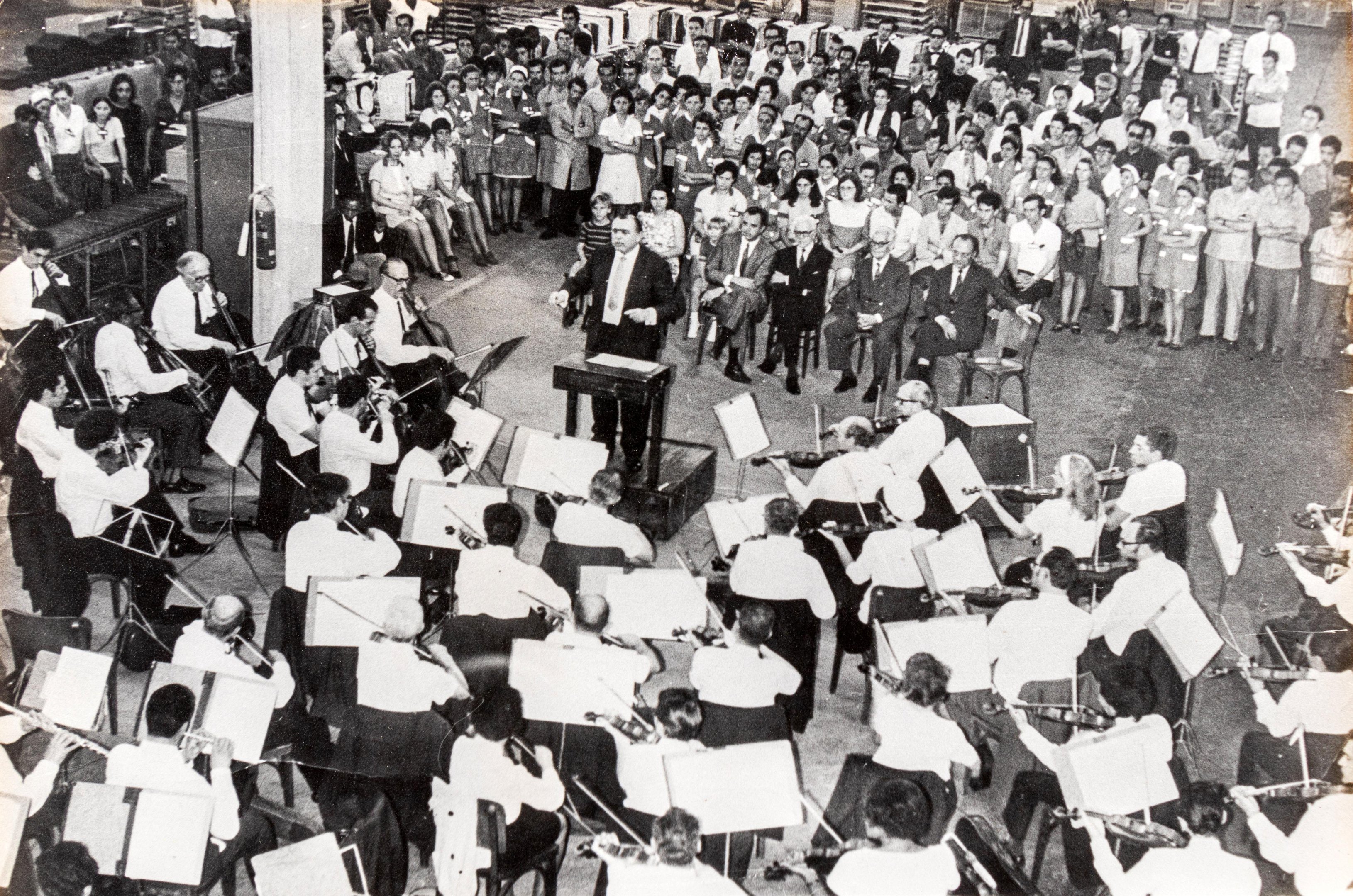 Concerto da Ospa em F&aacute;brica nos anos 1970