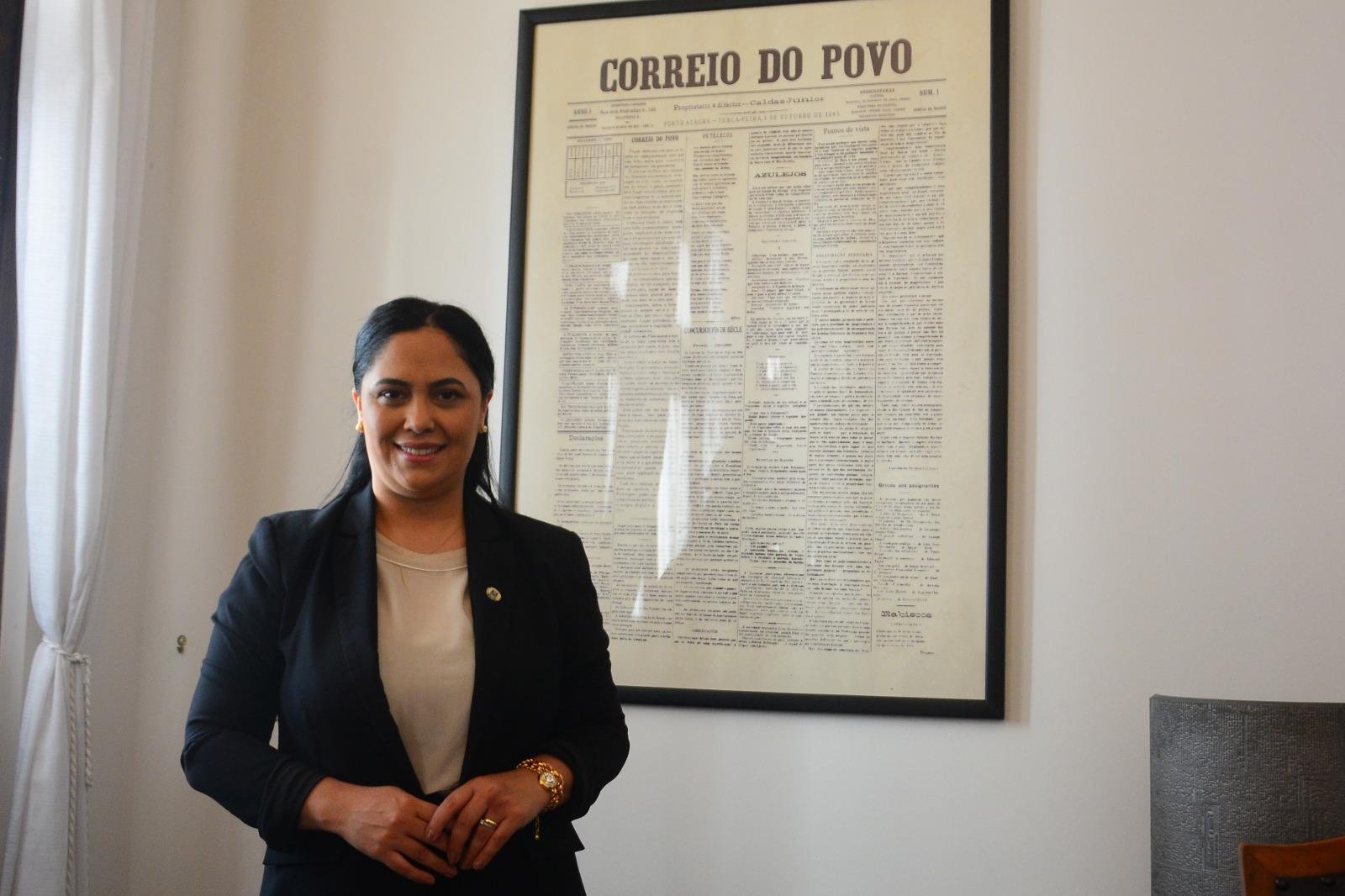 Eliana Bayer esteve na sede do Correio do Povo nesta quinta-feira
